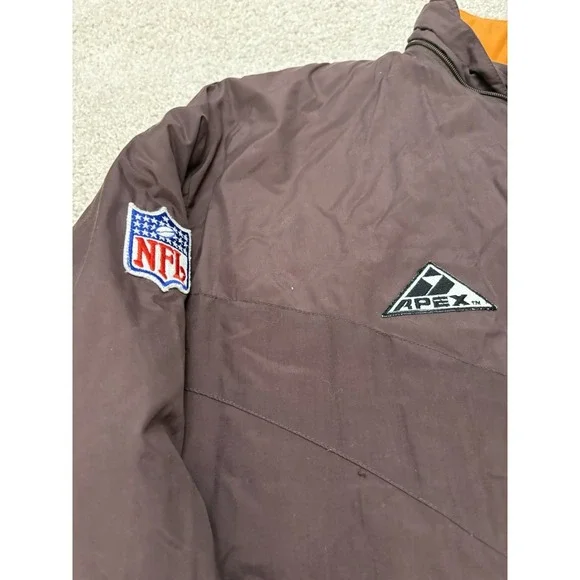 VTG 90s Cleveland Browns NFL Pro Line Apex One Parka Coat Jacket Full Zip XL - Picture 3 of 8